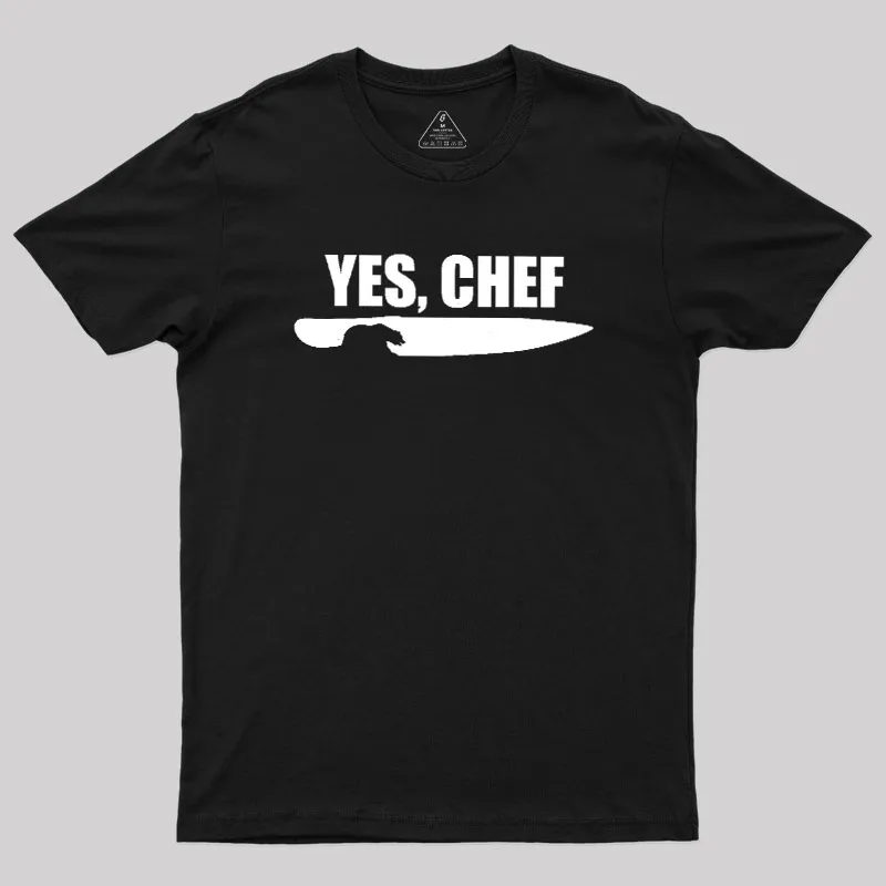 Alternative view of Yes - Chef Geek T-Shirt