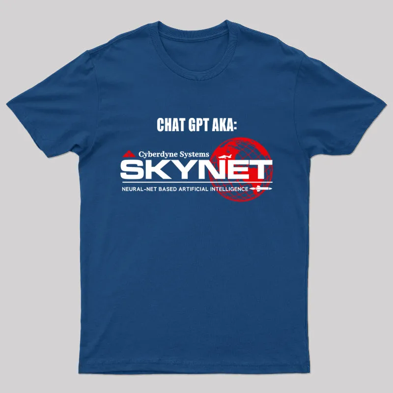Alternative view of Chat Gpt Aka Skynet Geek T-Shirt