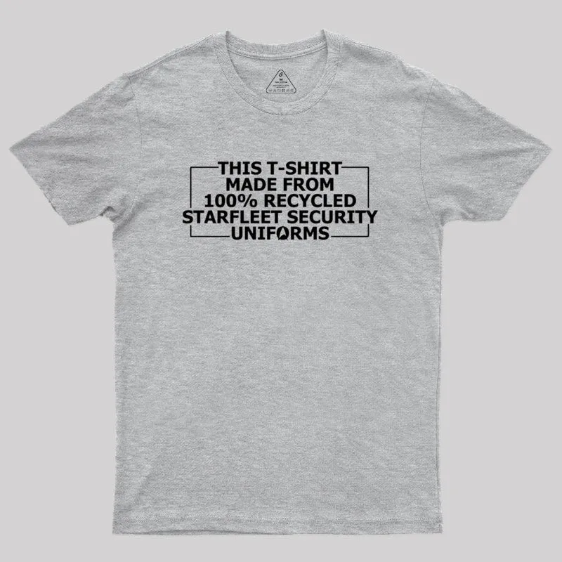 100% Recycled Starfleet Security Geek T-Shirt - Image 4