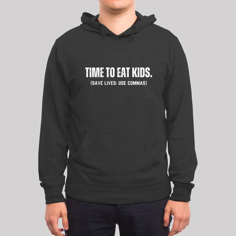 Save Lives Use Commas Punctuation Geek Hoodie - Image 3
