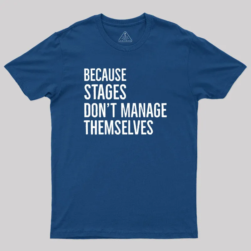 Alternative view of Funny Stages Geek T-Shirt
