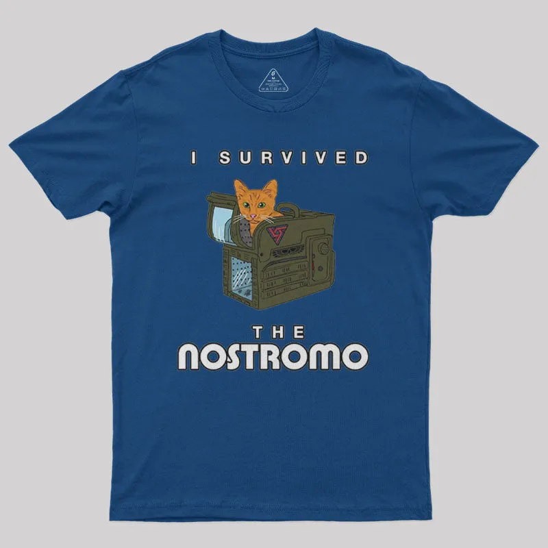 Alternative view of I Survived The Nostromo Nerd T-Shirt