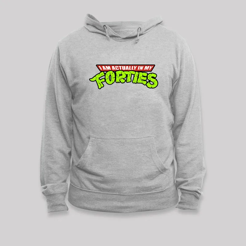 I Am Actually In My Forties Geek Hoodie - Image 4