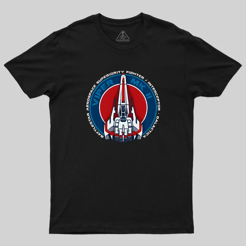 Alternative view of Battlestar Viper MKII Geek T-Shirt