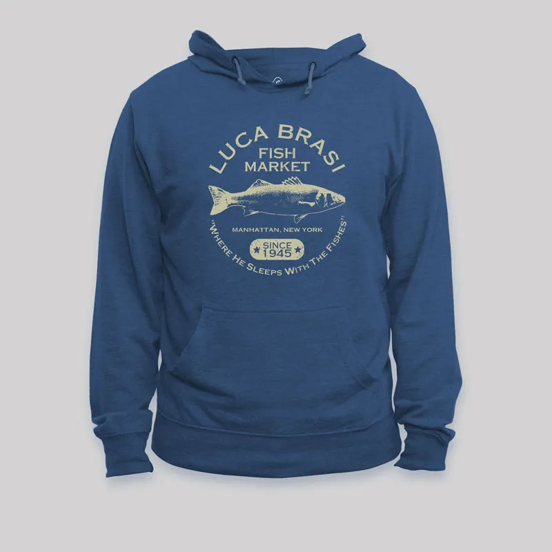 Luca Brasi Fish Market - Since 1945 Geek Hoodie - Image 2