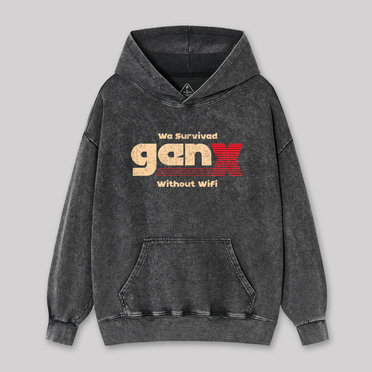 We Survived Without Wifi Washed Hoodie