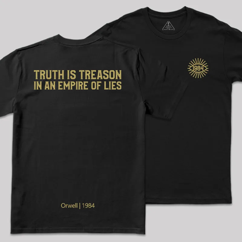 1984 Orwell Front and Back Printed Geek T-Shirt
