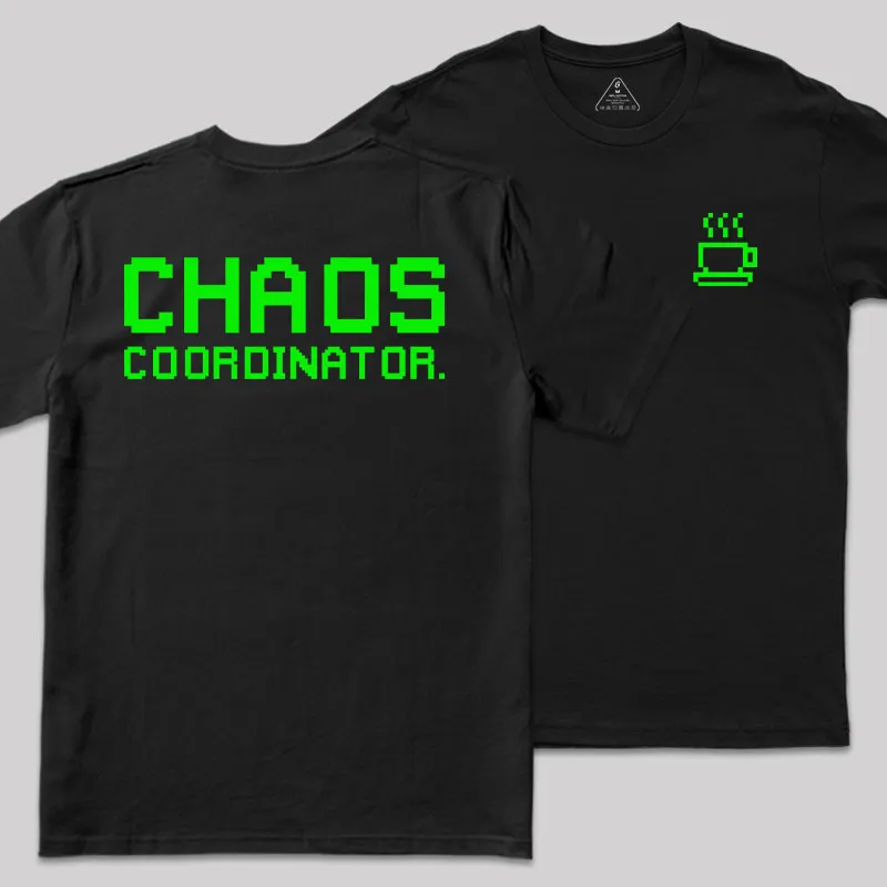 Chaos Front and Back Printed Geek T-Shirt