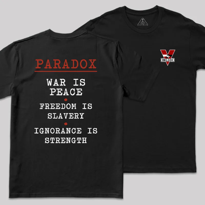 INGSOC Front and Back Printed Geek T-Shirt