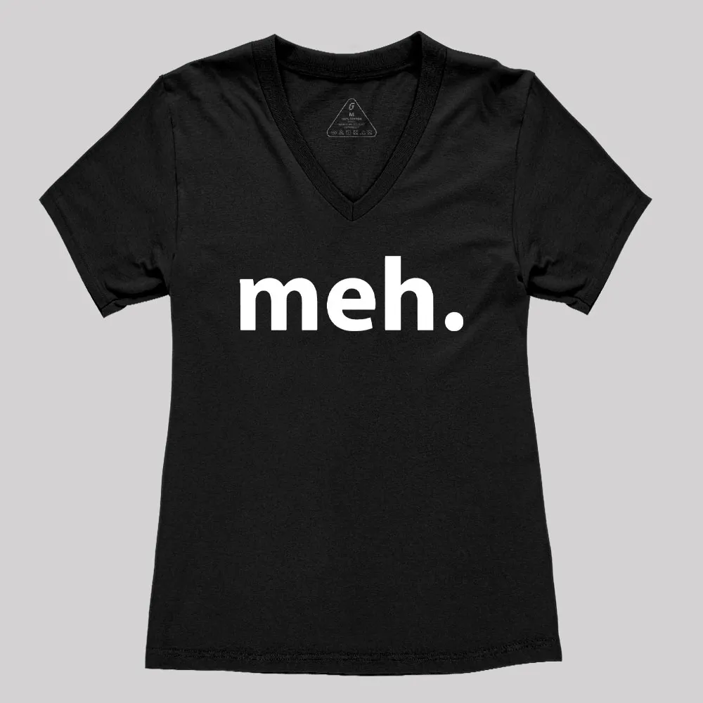 Meh Women's V-Neck T-shirt