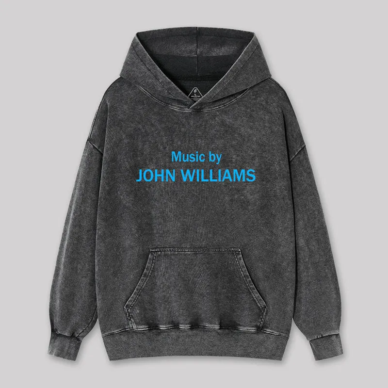 Music by John Williams Geek Washed Hoodie