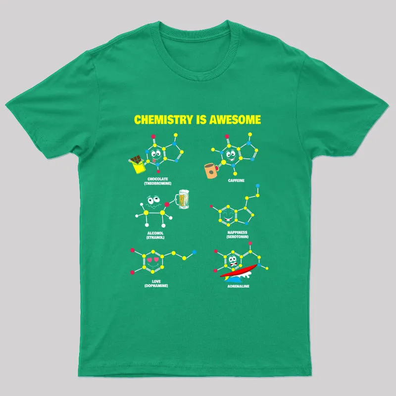 Chemistry is Awesome Geek T-Shirt - Image 6