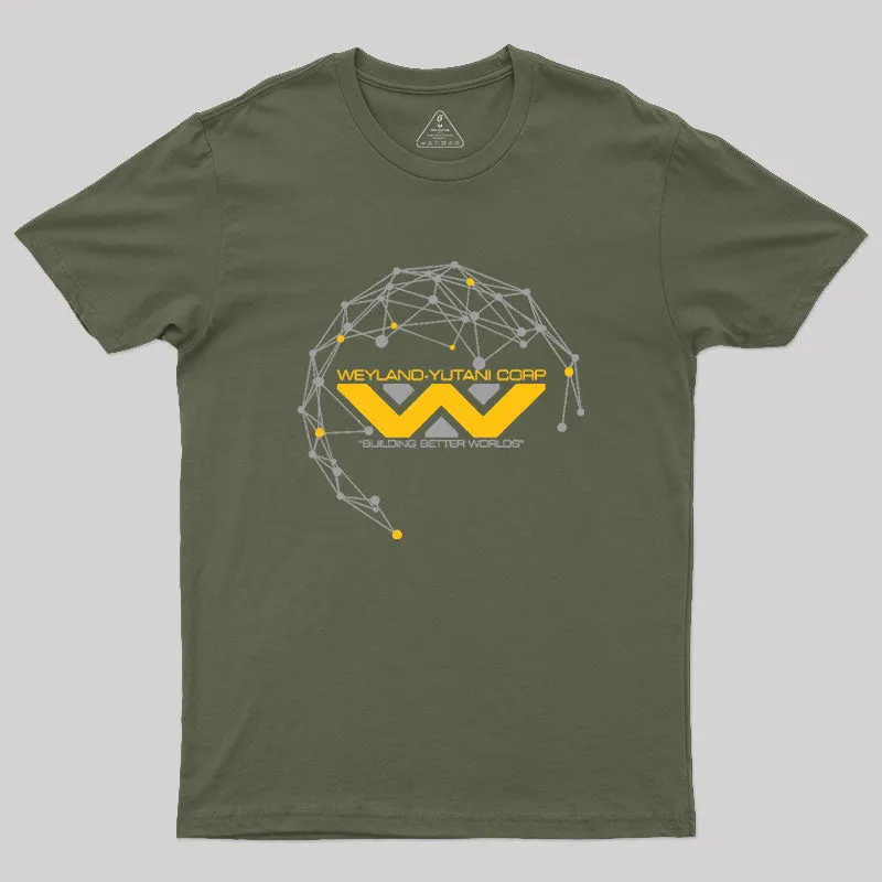 Alternative view of WEYLAND YUTANI Geek T-Shirt