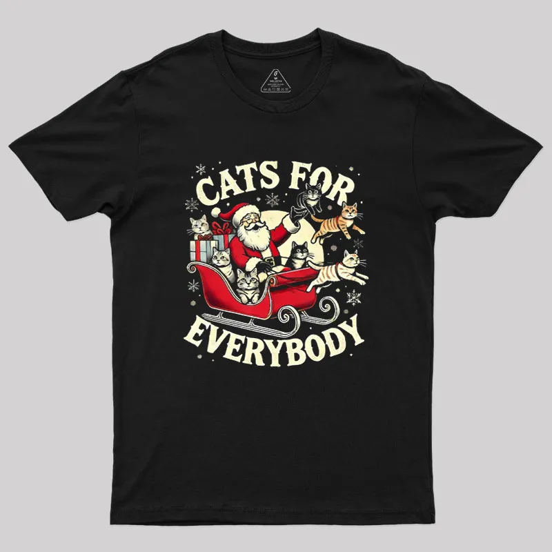 Christmas Cat Santa Cat Lover Geek T-Shirt