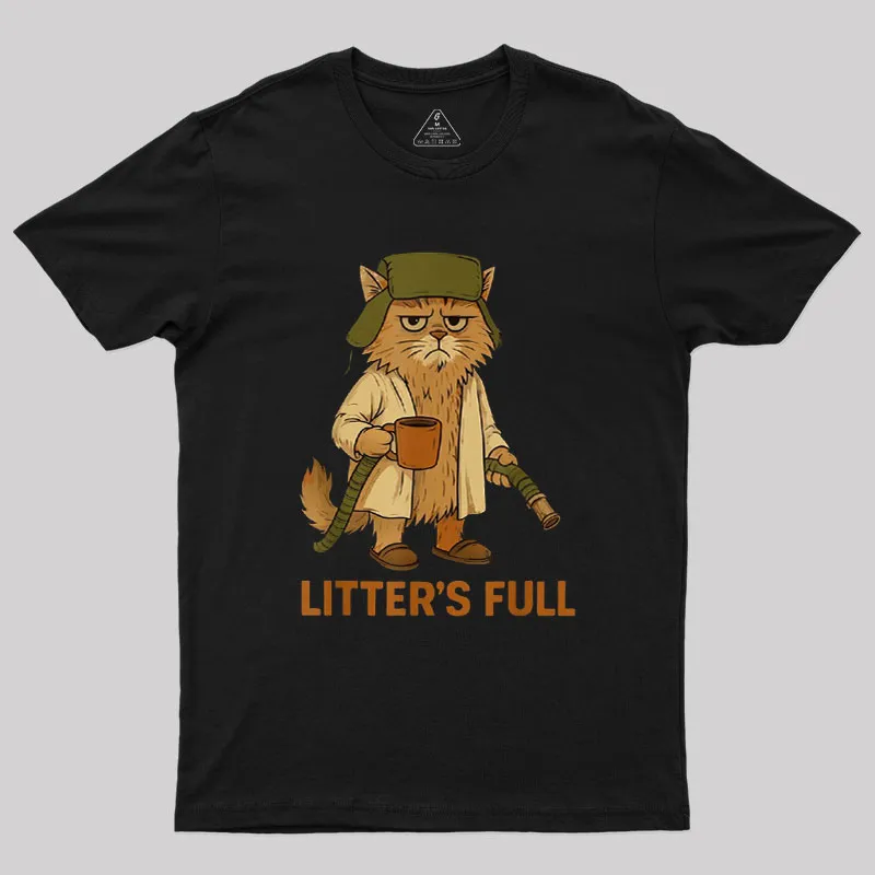 Litters Full Funny Cat Lovers Christmas Xmas Geek T-Shirt