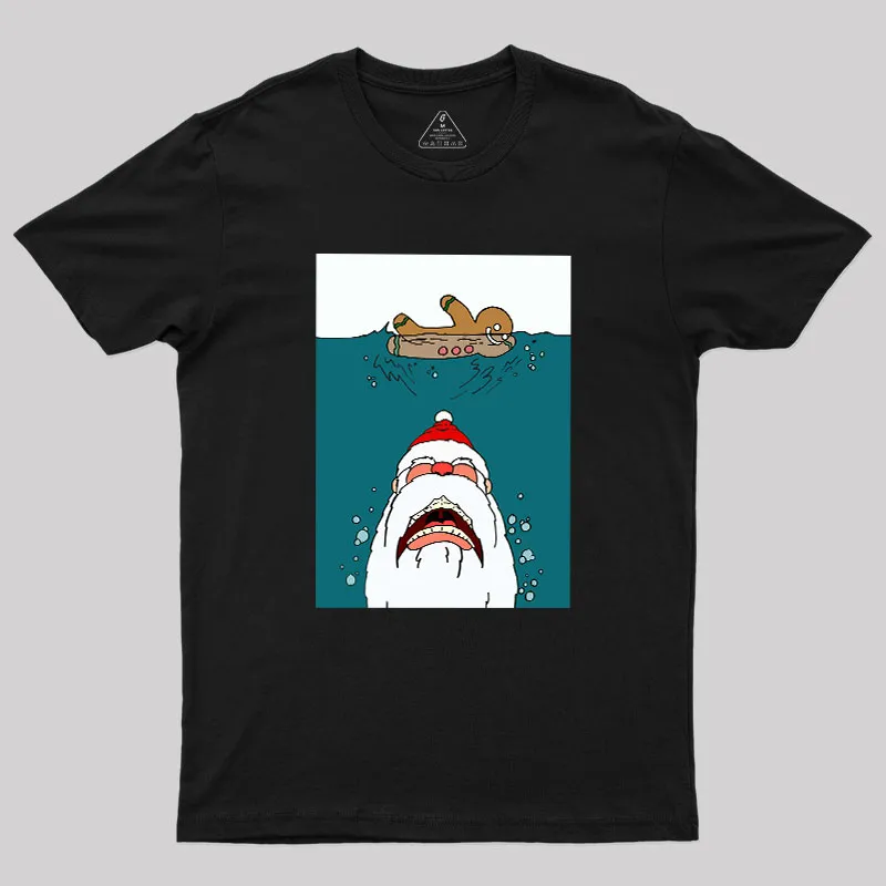 Santa Shark Geek T-Shirt