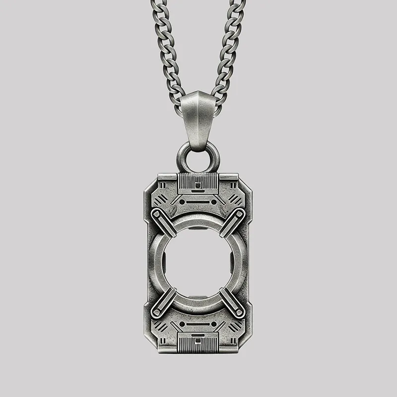 Spartan Core Geek Sculptural Necklace
