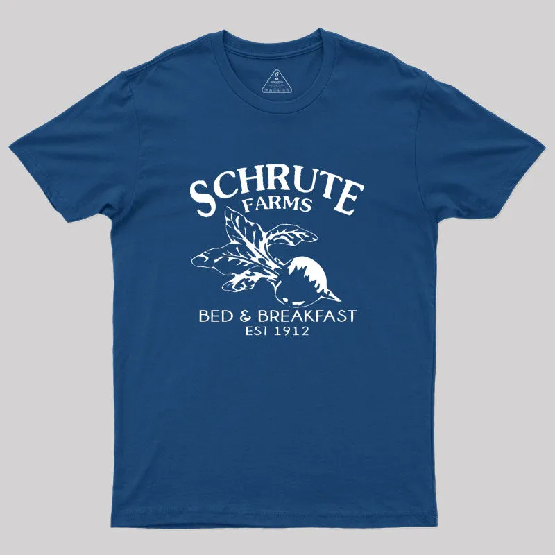 Schrute Farms Bed and Breakfast Geek T-Shirt - Image 2