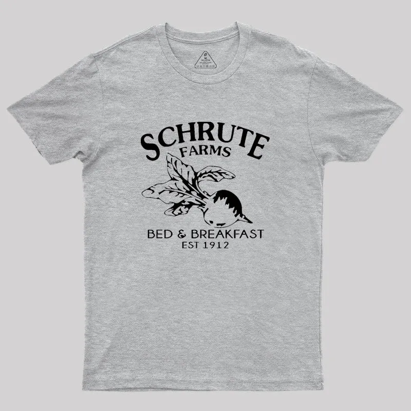 Schrute Farms Bed and Breakfast Geek T-Shirt - Image 4