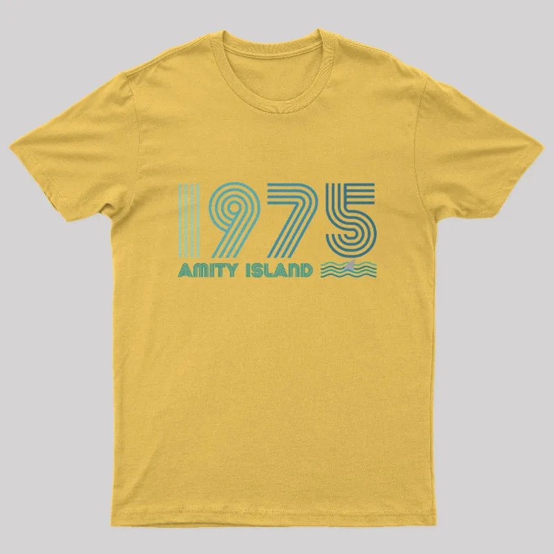 Amity Island 1975 Geek T-Shirt - Image 7