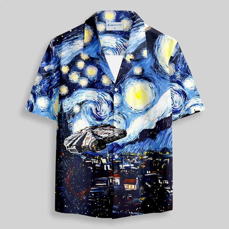 Starry Falcon Button Up Pocket Shirt - Image 2