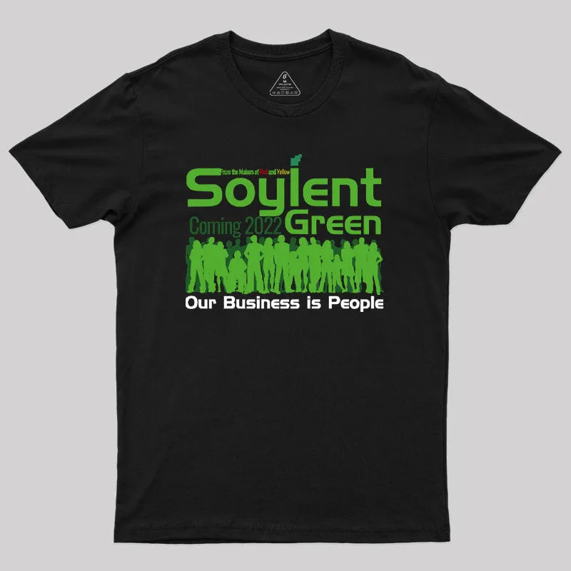 Alternative view of Soylent Green is People Geek T-Shirt