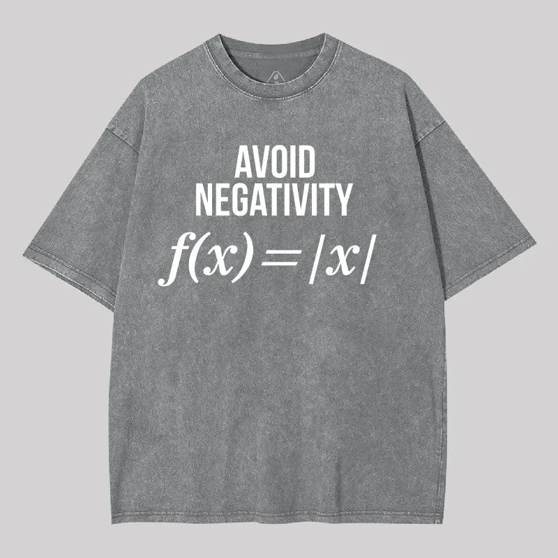 Avoid Negativity Washed T-shirt - Image 8