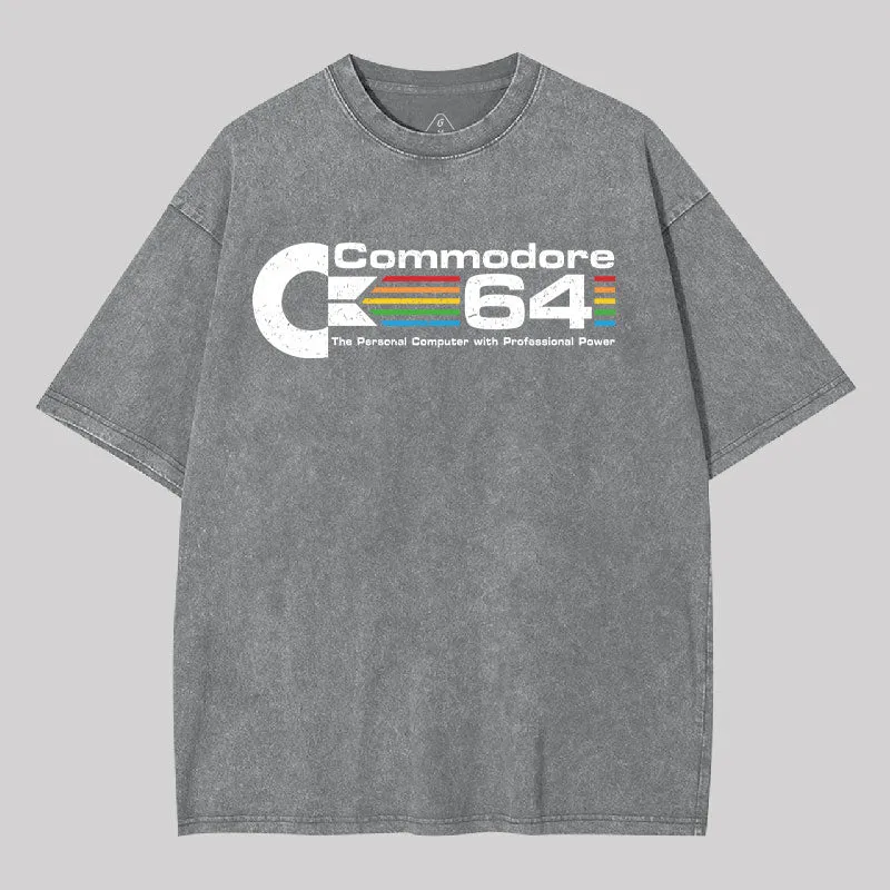 Commodore 64 Washed T-Shirt - Image 8