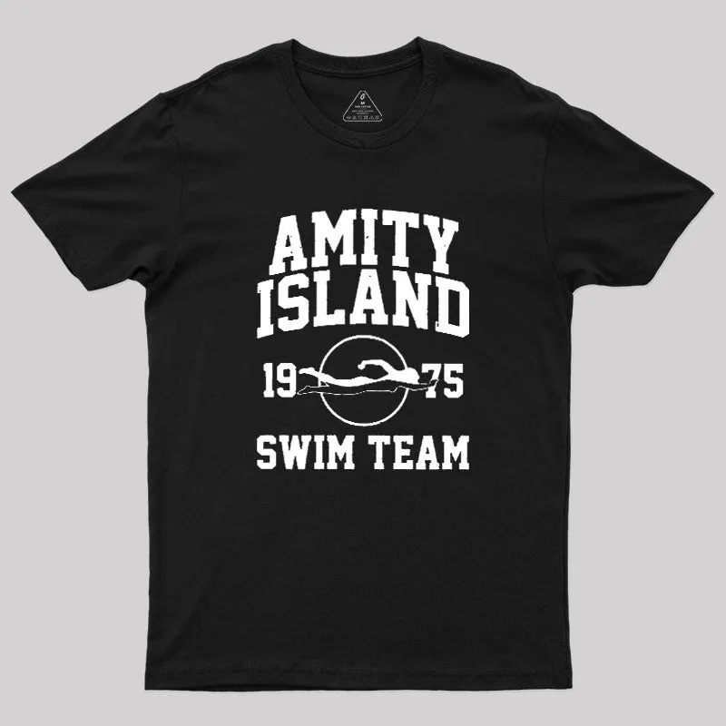 Amity Island Swim Team Geek T-Shirt - Image 2