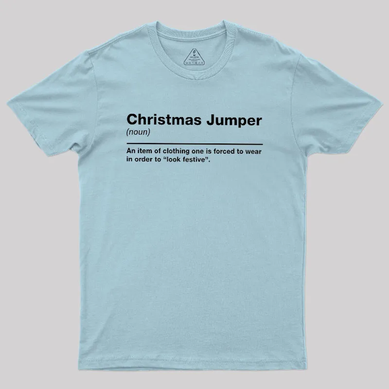 Christmas Jumper Sarcastic Definition Geek T-Shirt - Image 10