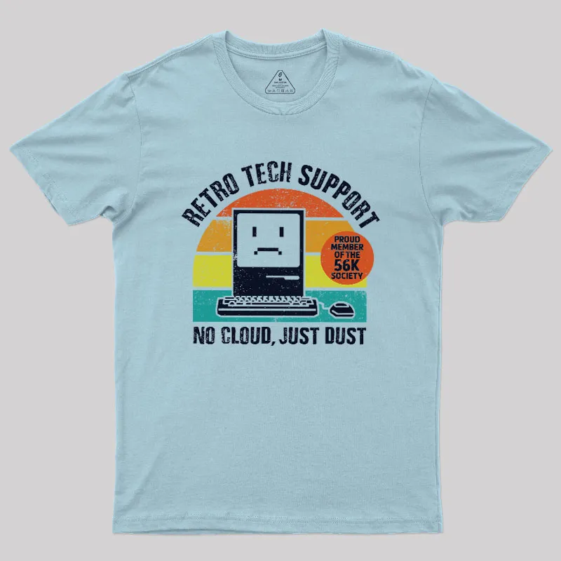 RETRO TECH SUPPORT Geek T-Shirt - Image 7