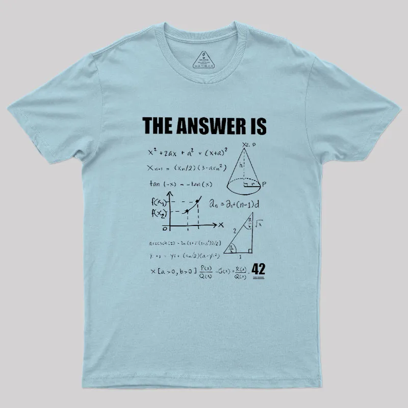 42 The Answer To Life The Universe Geek T-Shirt - Image 10