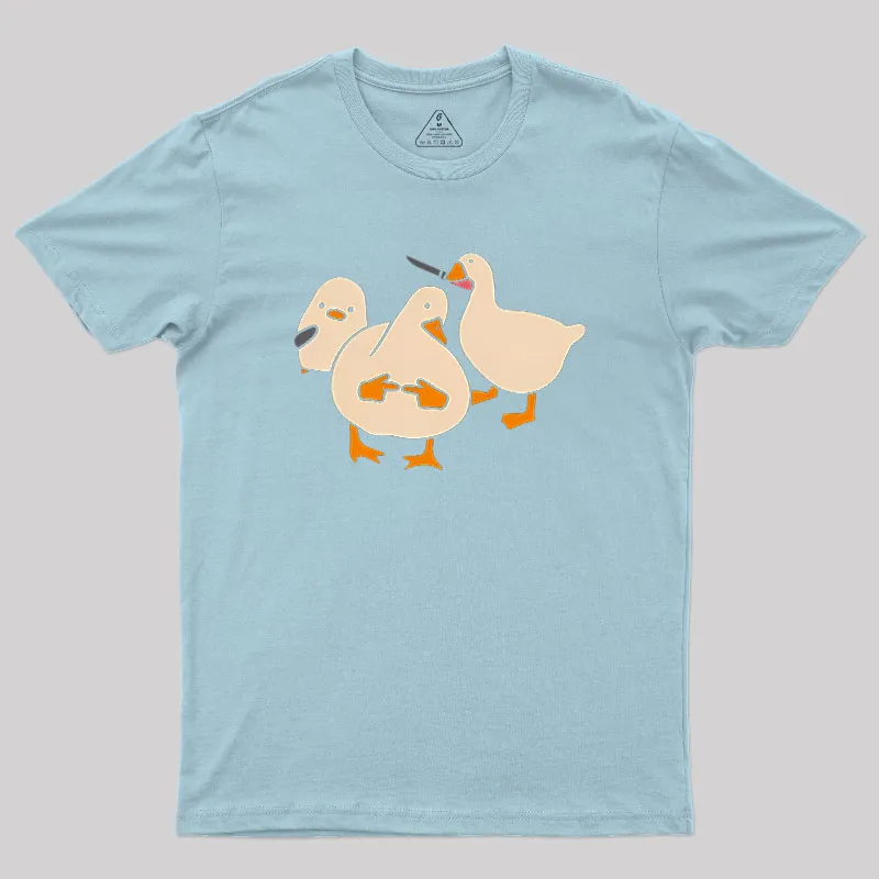 Duck Drama Artwork Geek T-Shirt - Image 8