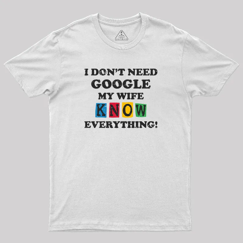 I Don't Need Google T-Shirt - Image 11