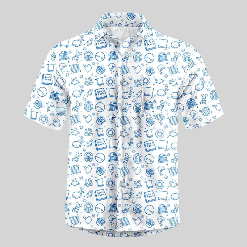 Galaxy White Button Up Pocket Shirt