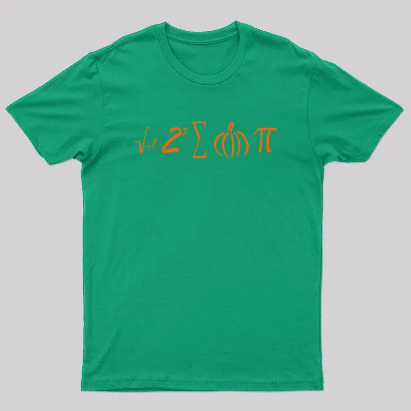 Math Pumpkin Pi Symbol T-Shirt - Image 6