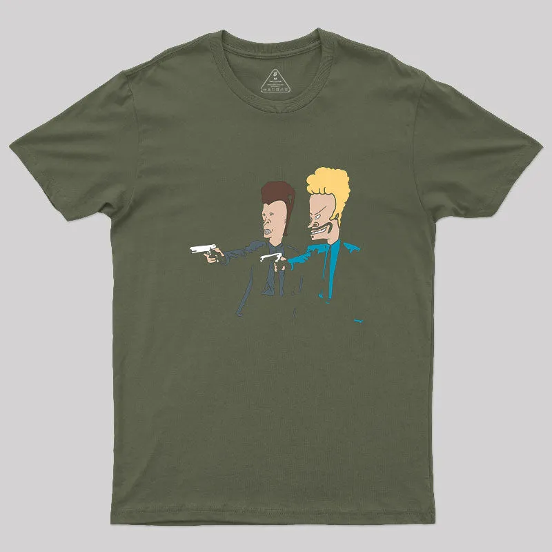 Butthead Fiction Beavis Geek T-Shirt - Image 3