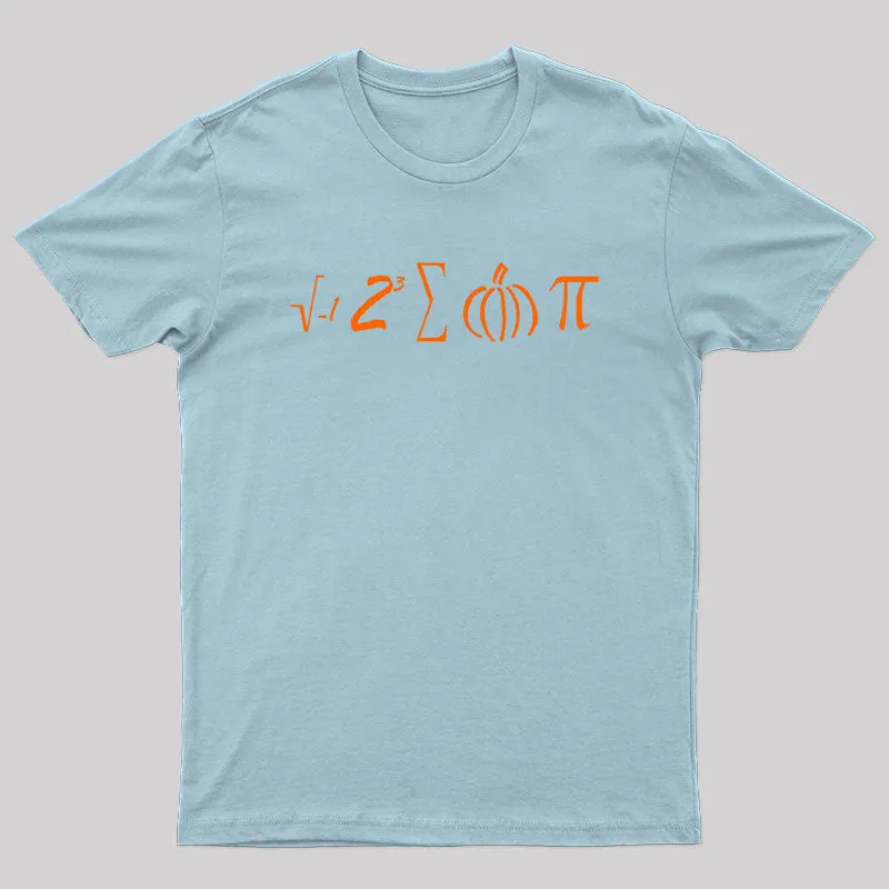 Math Pumpkin Pi Symbol T-Shirt - Image 5