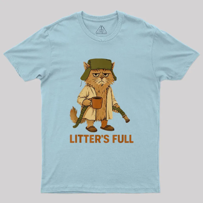 Litters Full Funny Cat Lovers Christmas Xmas Geek T-Shirt - Image 8