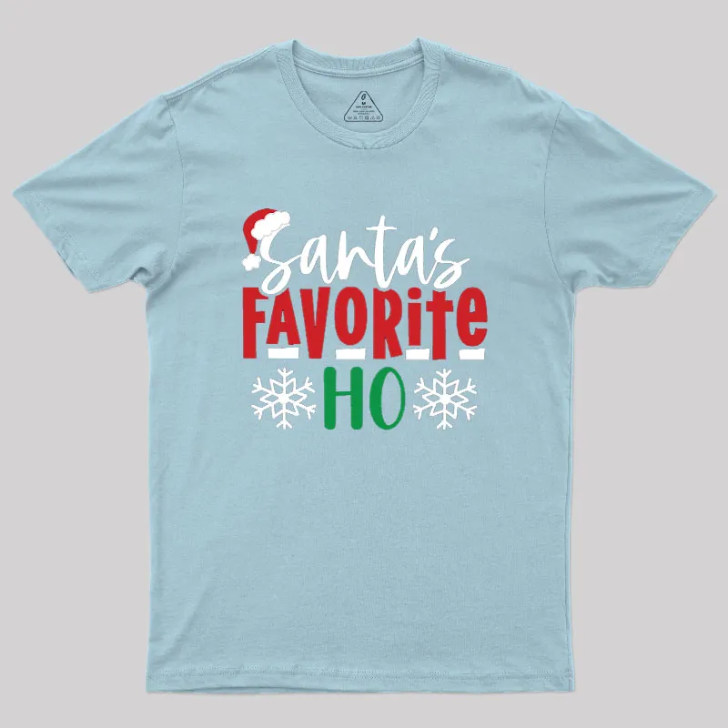 Santas Favourite Ho Funny Geek T-Shirt - Image 7