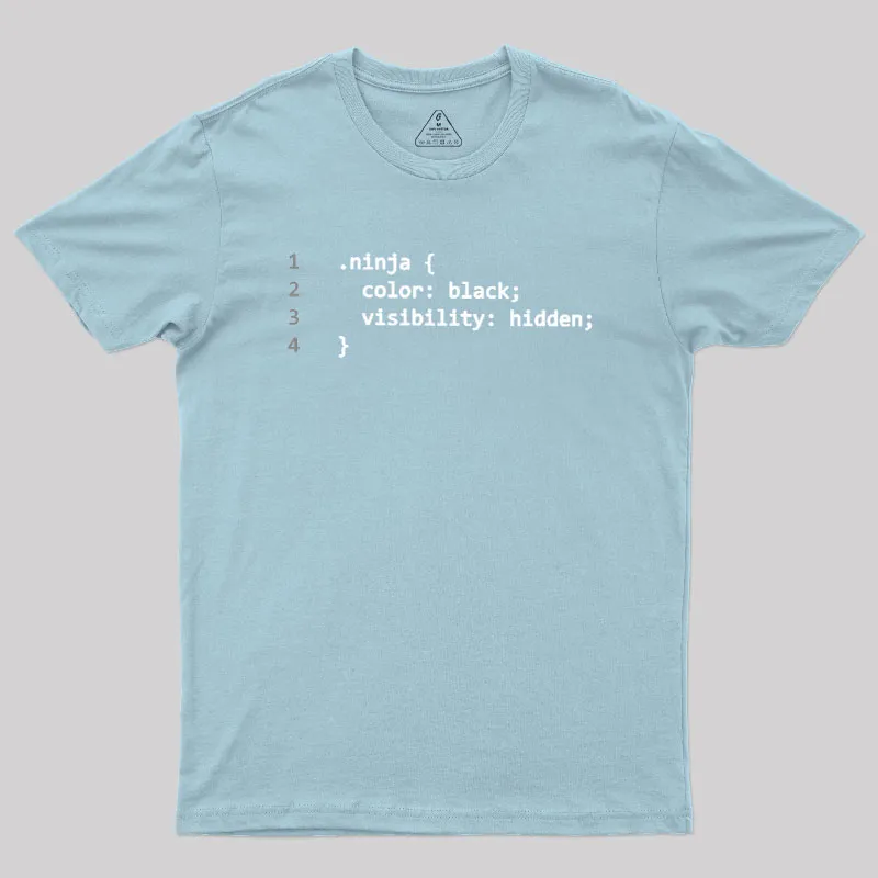CSS Coding Ninja Geek T-Shirt - Image 9