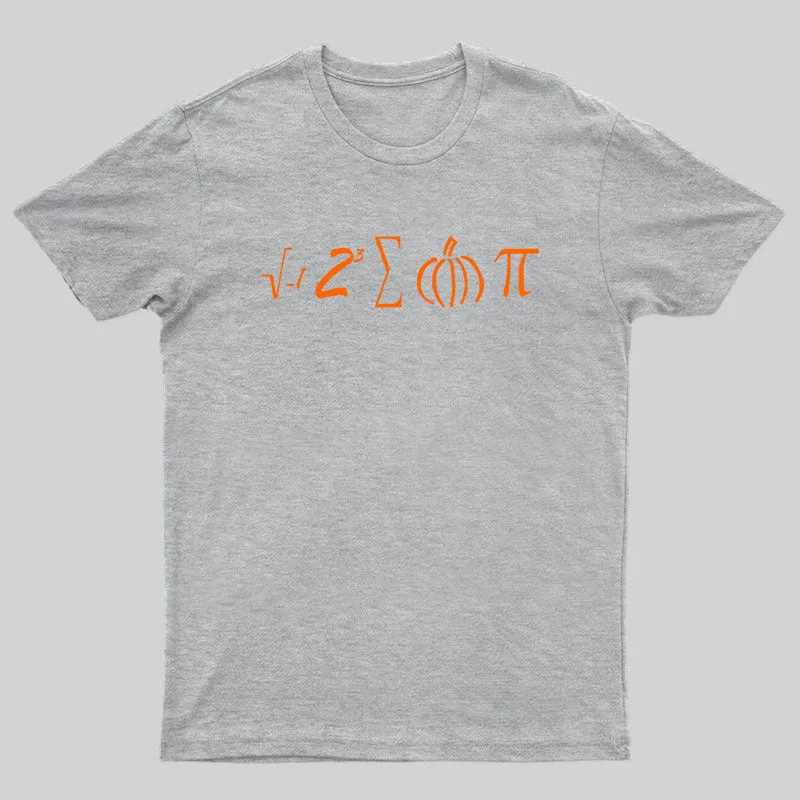 Math Pumpkin Pi Symbol T-Shirt - Image 4