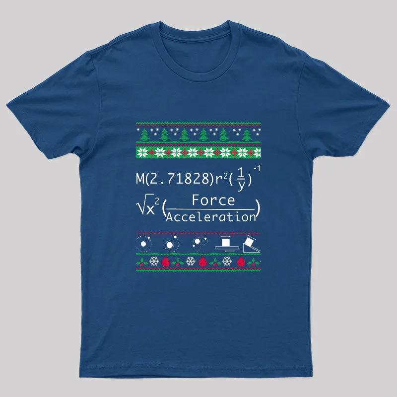 Funny Physics Christmas T-Shirt - Image 3