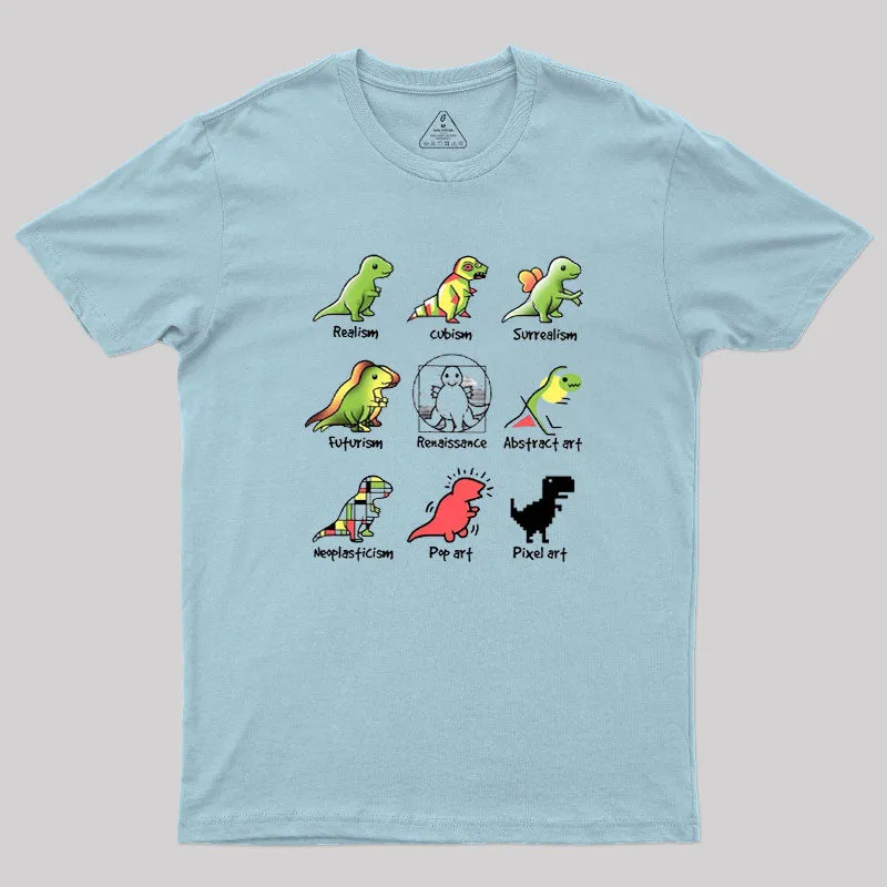 Alternative view of Dino Art Geek T-Shirt