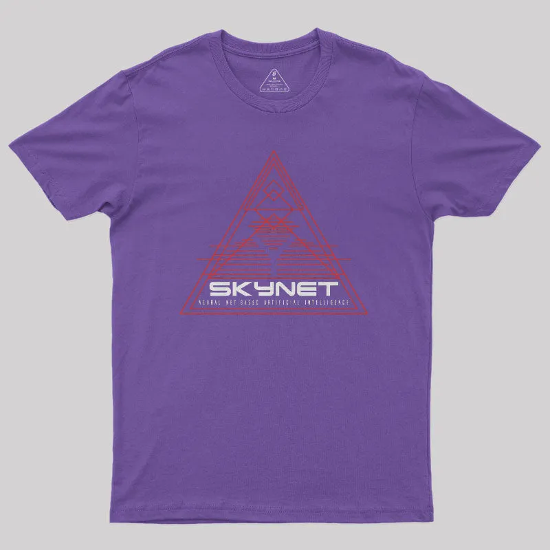 Skynet Red Line Geek T-Shirt - Image 5