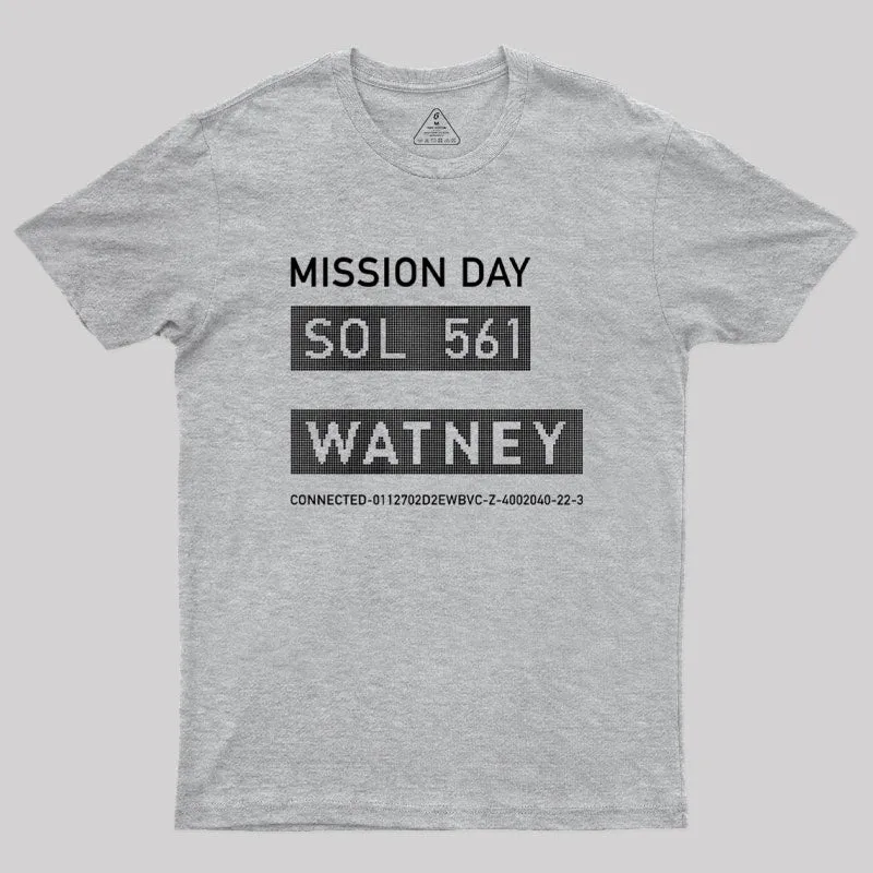 The Martian Watney Emblem Geek T-Shirt - Image 5