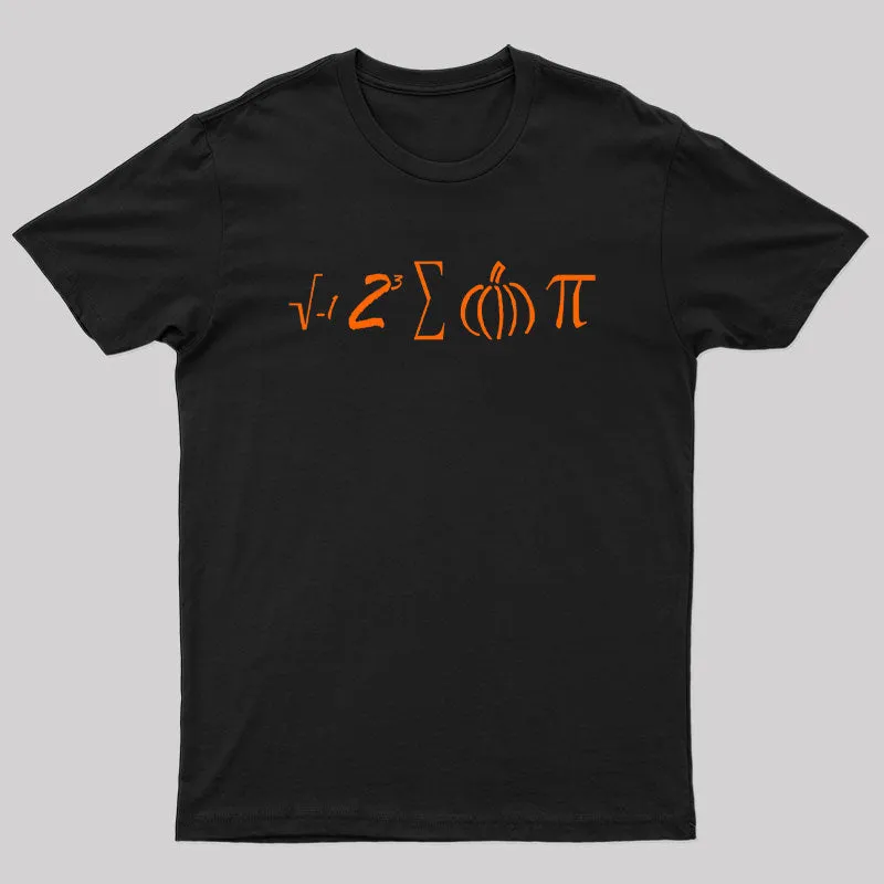 Math Pumpkin Pi Symbol T-Shirt - Image 2