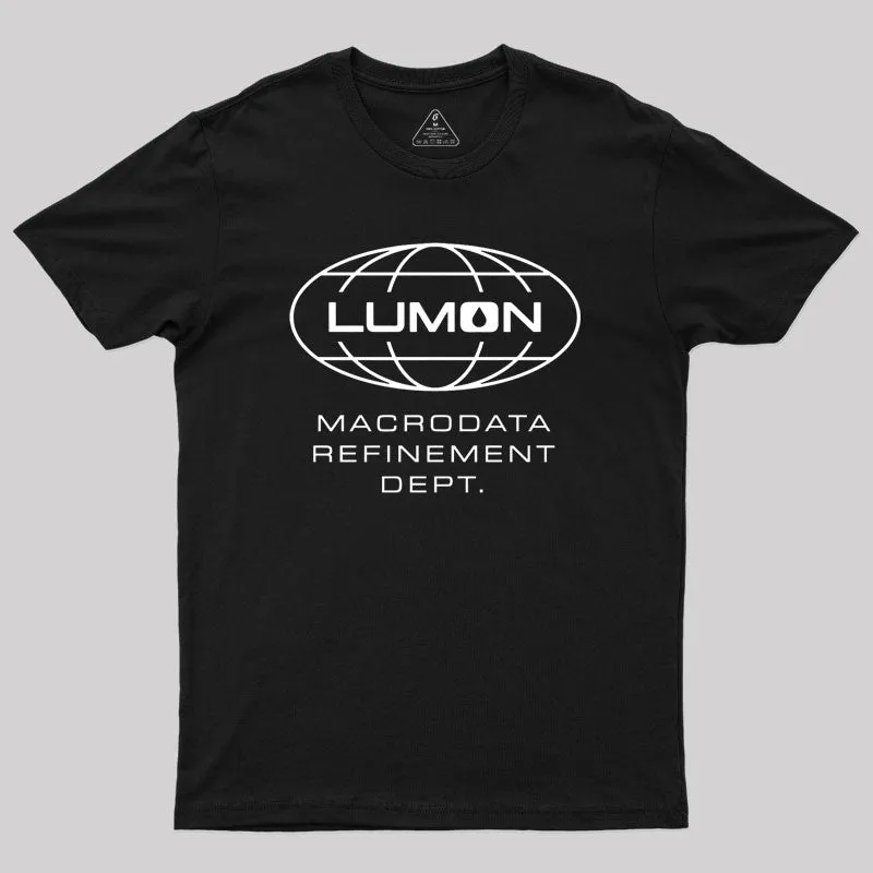 Alternative view of Lumon Macrodata Refinement Dept Geek T-Shirt