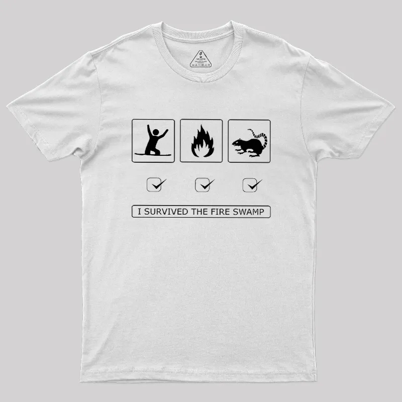 Hazards Of The Fire Swamp Geek T-Shirt - Image 11