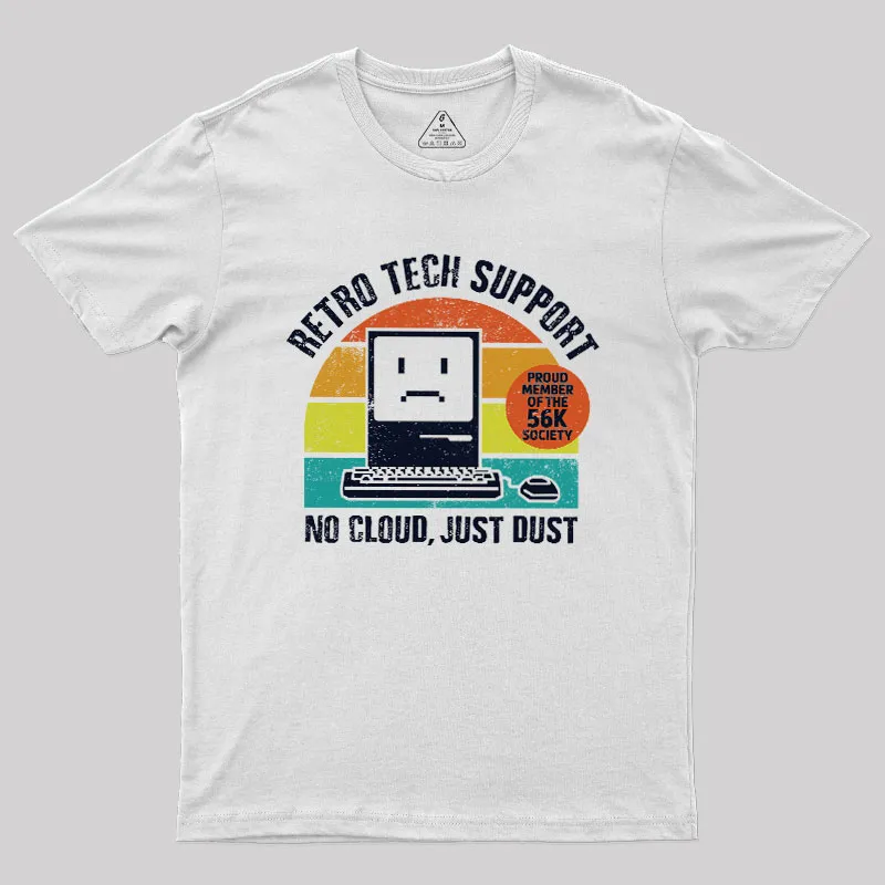 RETRO TECH SUPPORT Geek T-Shirt - Image 8